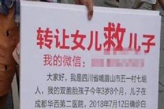 “转让女儿救儿子”引争议，爸爸：网络募捐平台支的招[多图]