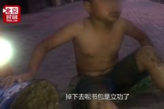 男孩掉进下水道靠书包浮力得救，嘱托消防蜀黍找到书包后还他[多图]