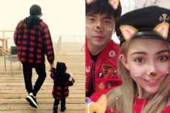 昆凌晒小周周走路背影 “外八字”神似爸爸周杰伦[多图]