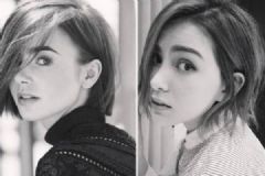 昆凌晒自拍撞脸莉莉·柯林斯，自称像女神感到很幸运[多图]